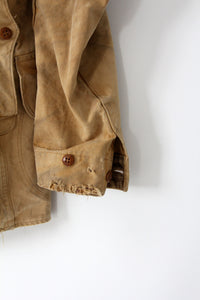 1930s Duxbak canvas hunting field coat