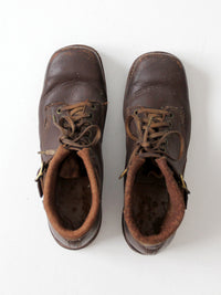 1930s leather ski boots | women's 9