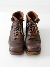 1930s leather ski boots | women's 9