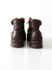 1930s leather ski boots | women's 9