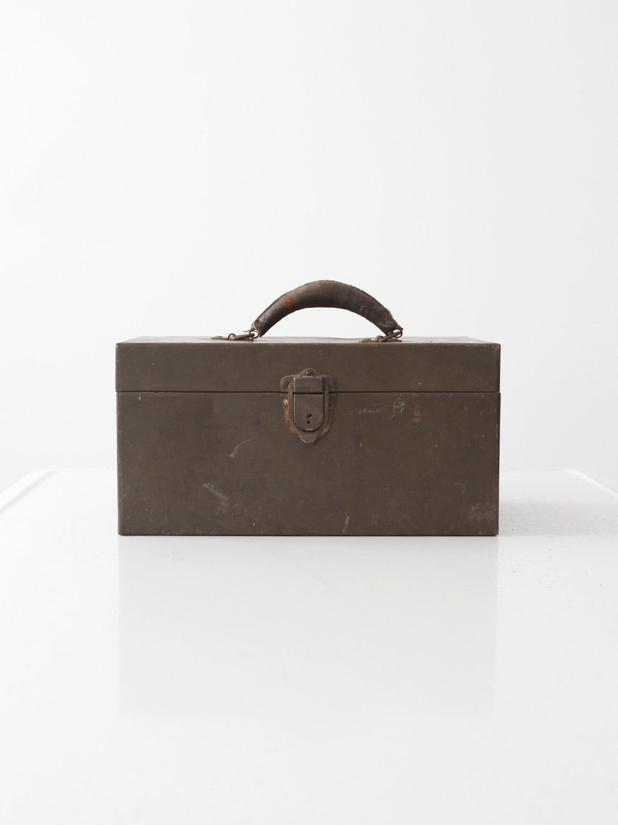 antique Kennedy Kits metal tool box