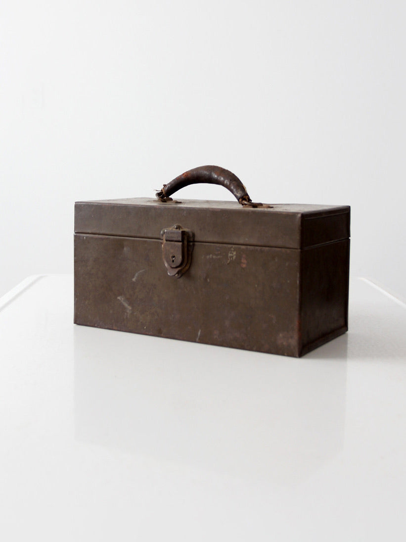 antique Kennedy Kits metal tool box