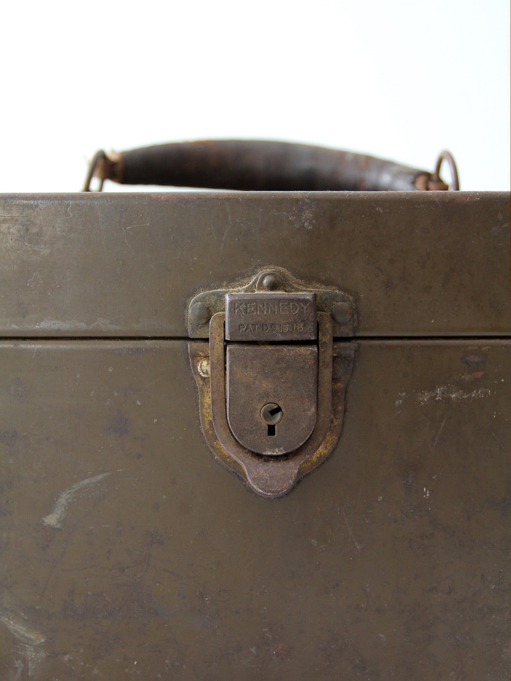 antique Kennedy Kits metal tool box