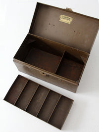 antique Kennedy Kits metal tool box