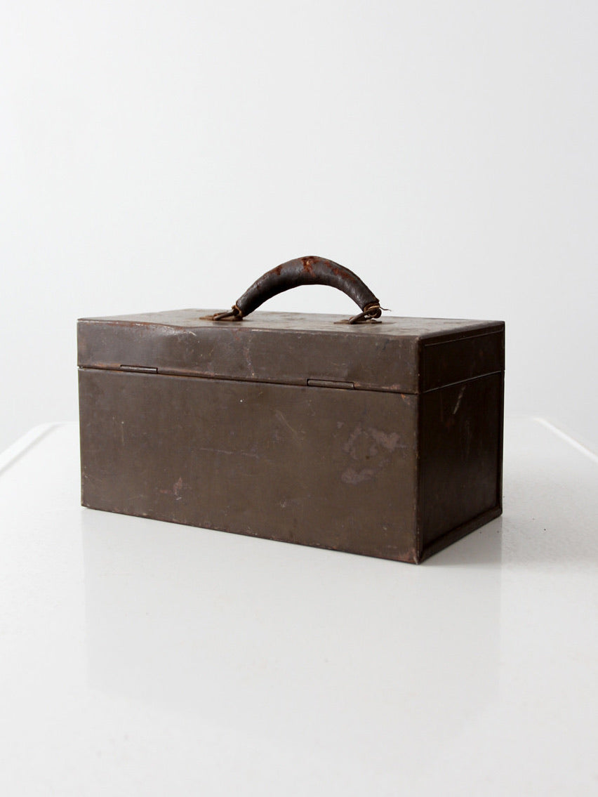 antique Kennedy Kits metal tool box