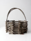 vintage Adirondack twig basket