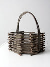 vintage Adirondack twig basket