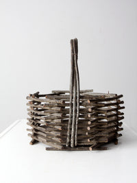 vintage Adirondack twig basket