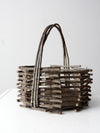 vintage Adirondack twig basket