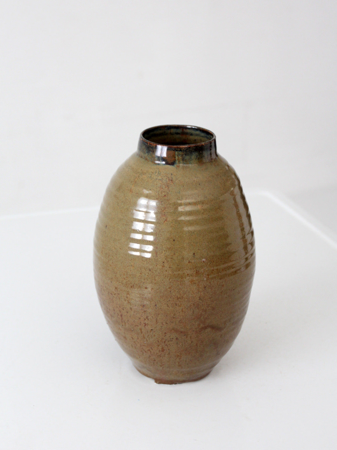 vintage handmade  studio pottery vase