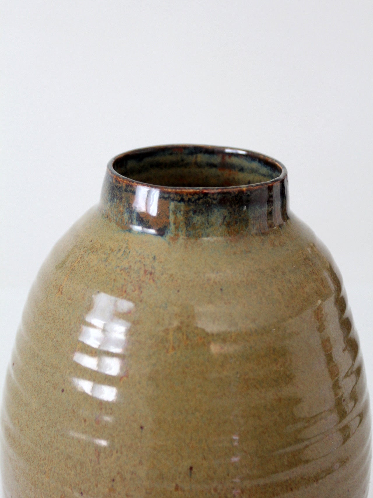vintage handmade  studio pottery vase