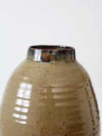 vintage handmade  studio pottery vase