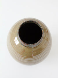 vintage handmade  studio pottery vase