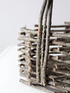 vintage Adirondack twig basket