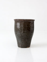 vintage handmade studio pottery vase