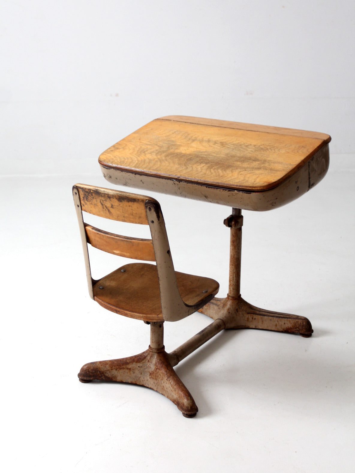 vintage school desk