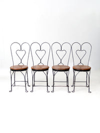 antique ice cream parlor chairs set of 4