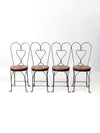 antique ice cream parlor chairs set of 4