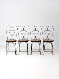 antique ice cream parlor chairs set of 4