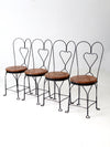 antique ice cream parlor chairs set of 4