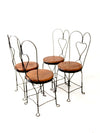 antique ice cream parlor chairs set of 4