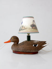 vintage mallard duck decoy table lamp