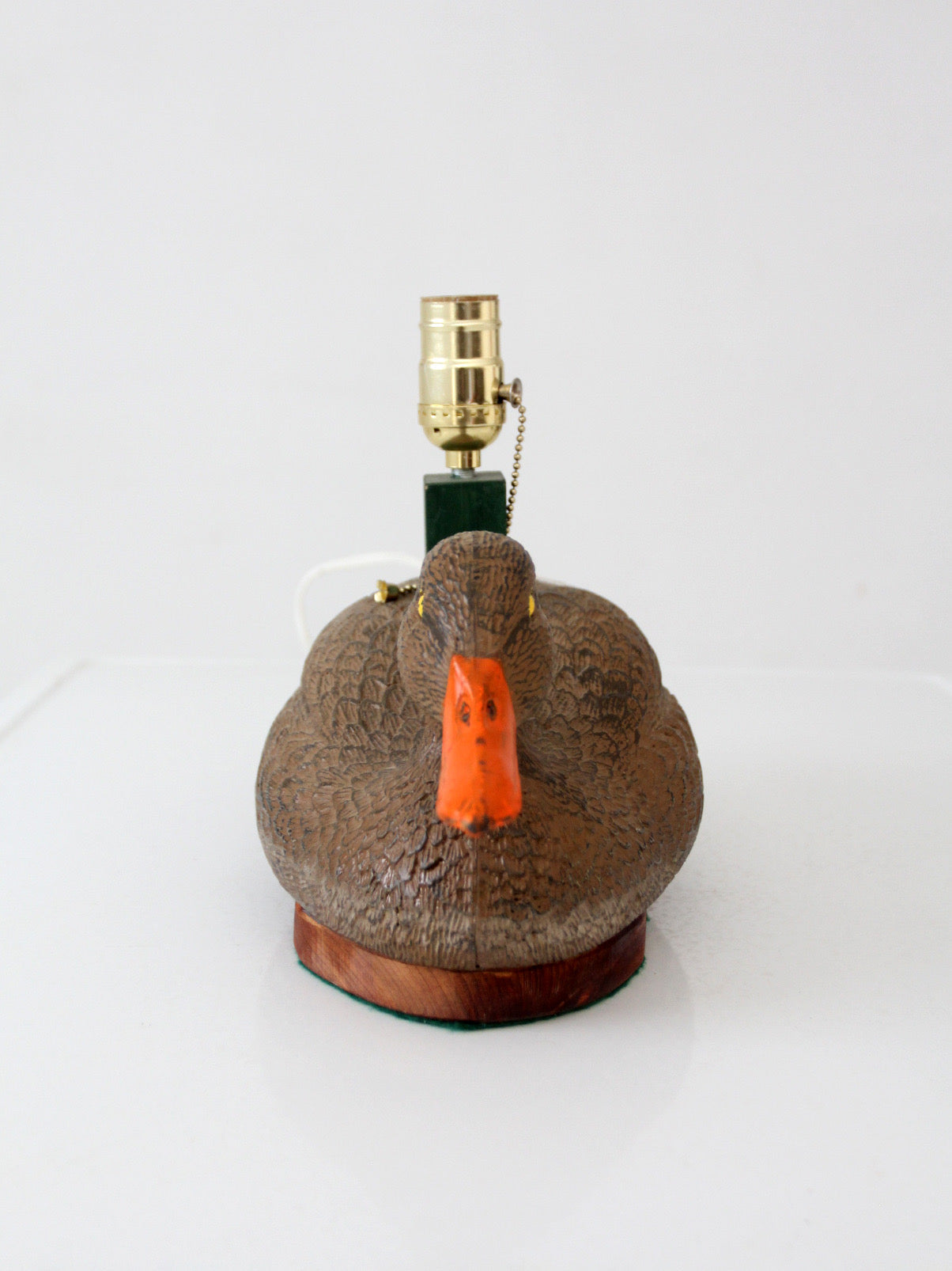 vintage mallard duck decoy table lamp