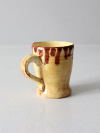 vintage studio pottery mug