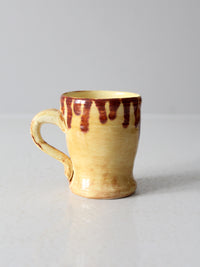 vintage studio pottery mug