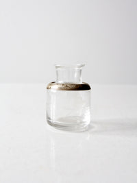 antique etched glass vanity jar