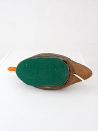 vintage mallard duck decoy table lamp