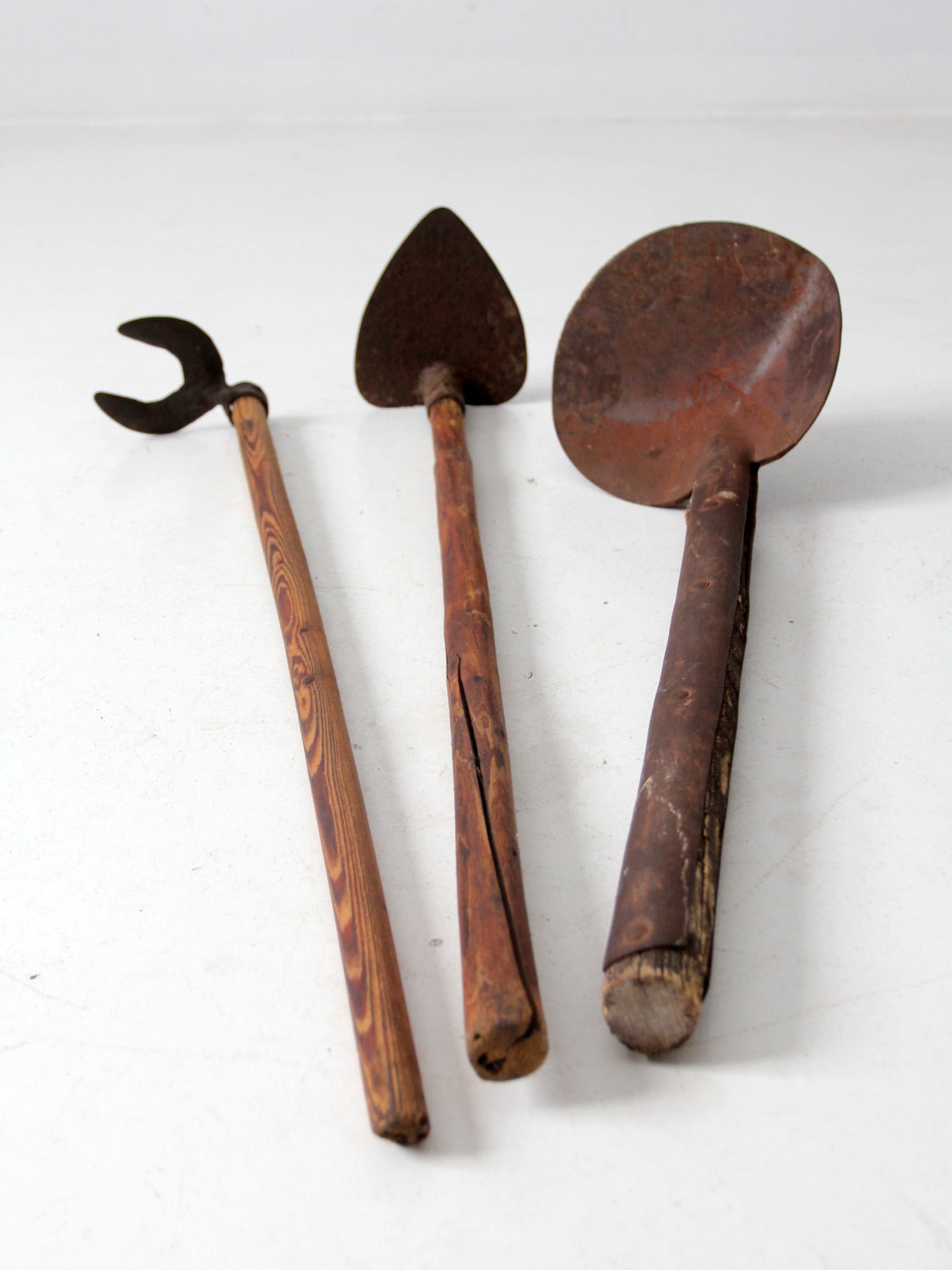 antique primitive gardening farm tools set of 3 – 86 Vintage