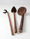 antique primitive gardening farm tools set of 3
