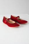 vintage red velvet Mary Janes by Sundance