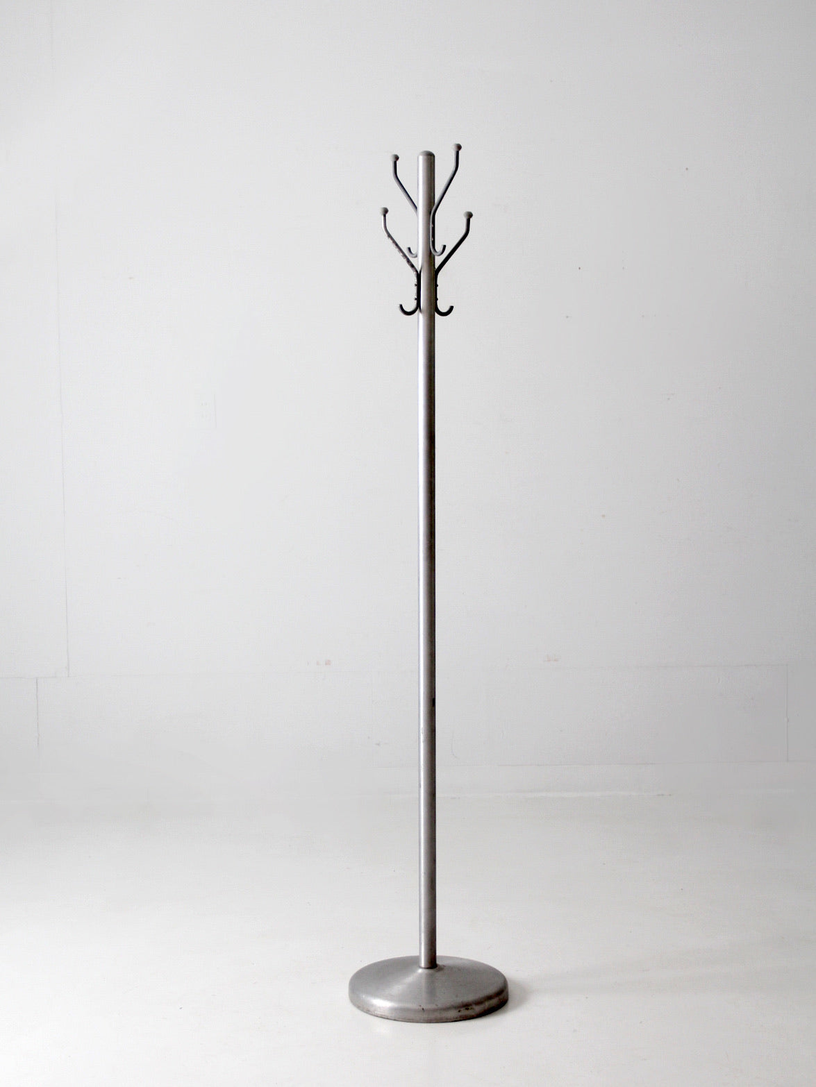 mid century aluminum coat rack – 86 Vintage