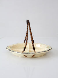 vintage Japanese floral porcelain serving dish