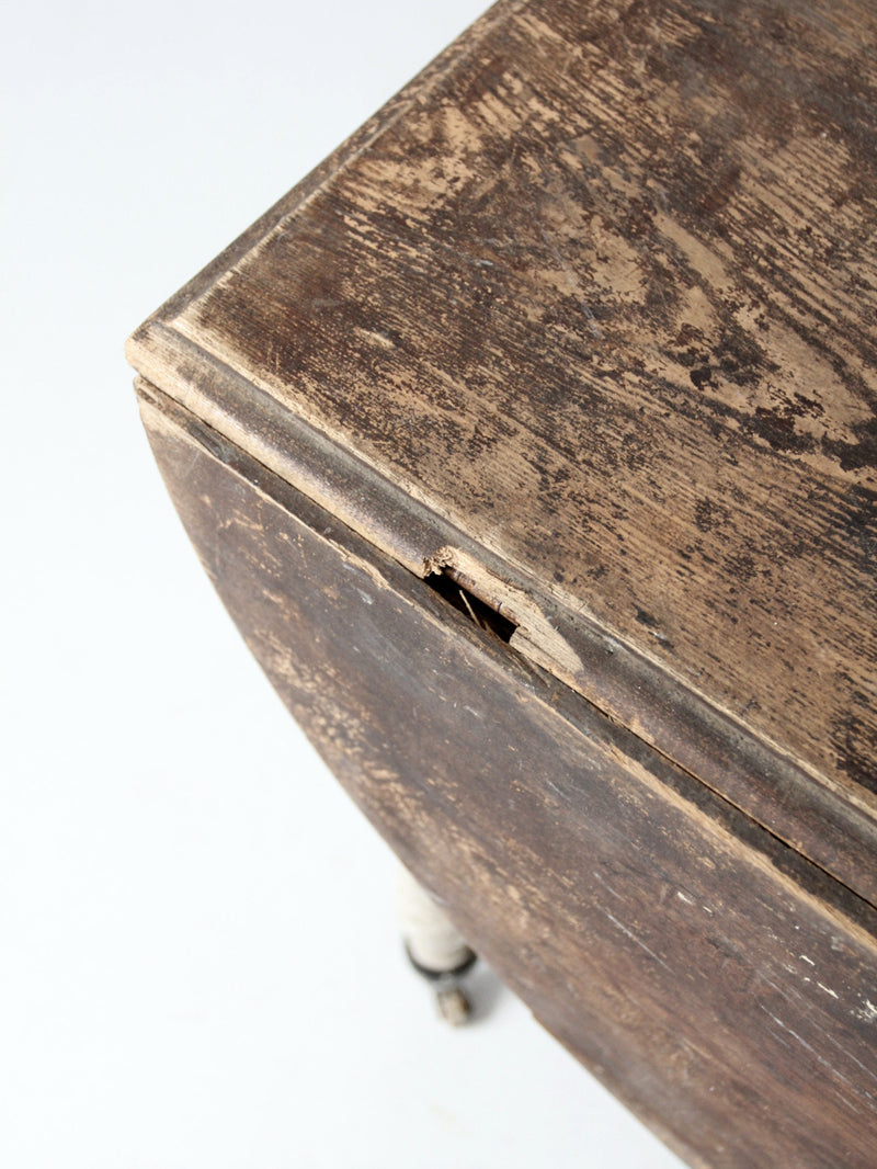 antique drop leaf table