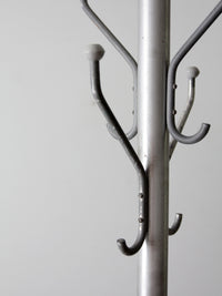 mid century aluminum coat rack