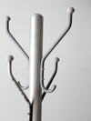 mid century aluminum coat rack