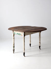 antique drop leaf table