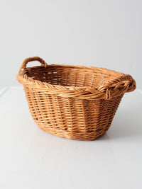 vintage woven harvest basket