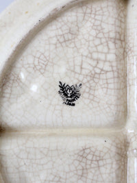vintage Japanese floral porcelain serving dish