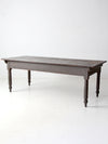 antique primitive wood farm table