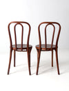 1940s bentwood chairs pair by Great Northern Chair Company