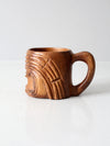 vintage monkey pod tiki mug