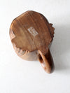 vintage monkey pod tiki mug