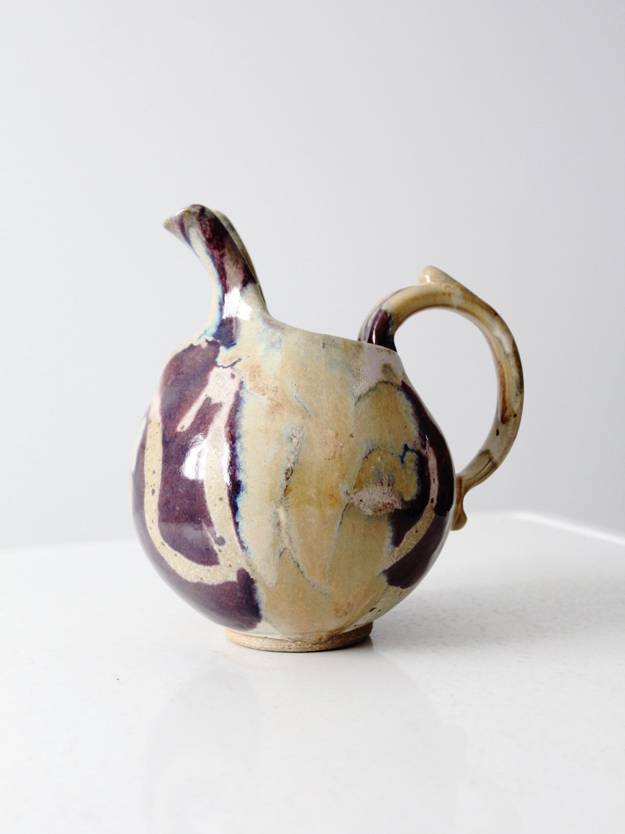 vintage studio pottery pitcher