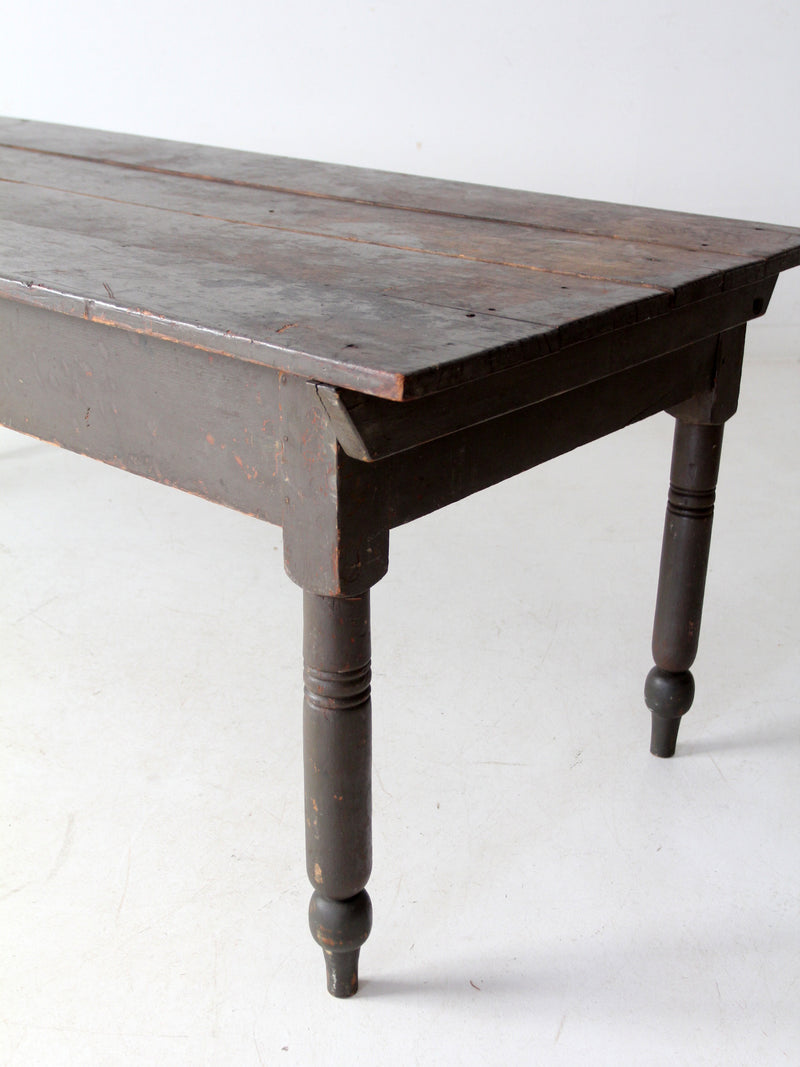 antique primitive wood farm table