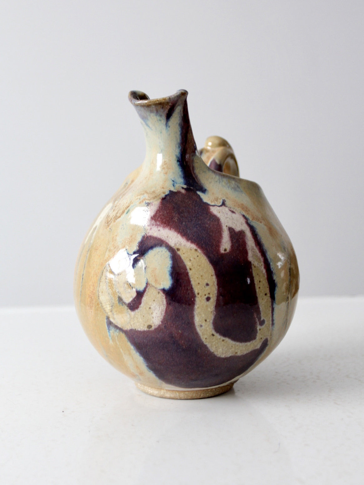 vintage studio pottery pitcher