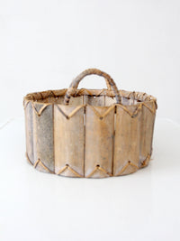 vintage bentwood gathering basket